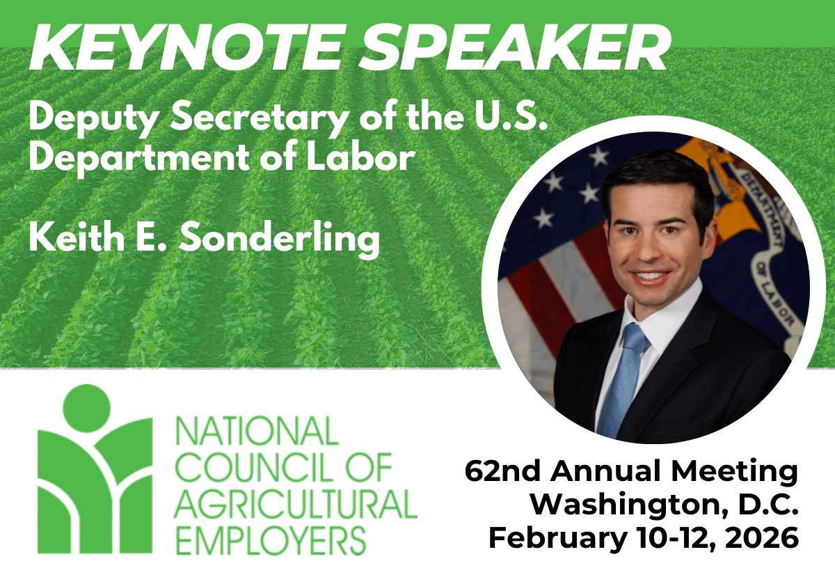 Dep. Sec. Sonderling Speaker Announcement